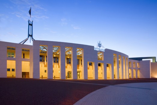 Canberra Parliament House at Twilight