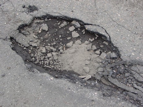Potholes Popping Up Everywhere