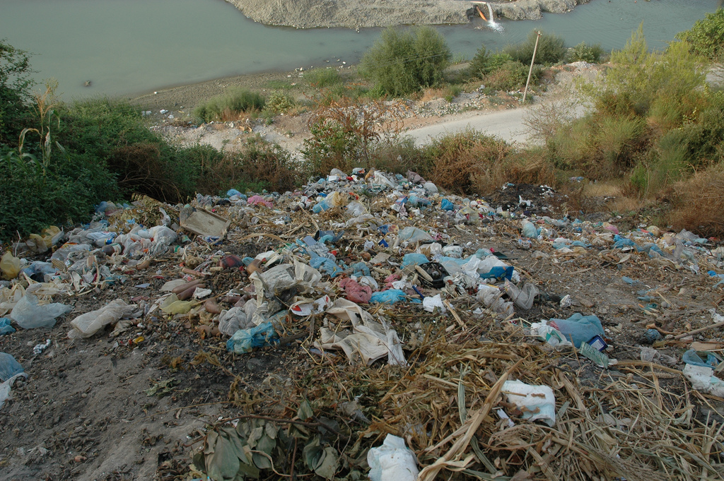 Fly tipping is a big problem in Albania