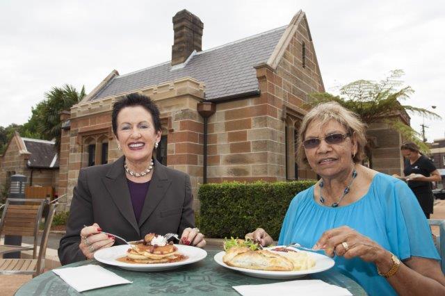 Gardeners Lodge Cafe - Lord Mayor Clover Moore and Aunty Beryl Van-OplooFINAL
